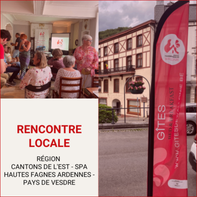 La rencontre locale Cantons de l'Est – Spa Hautes Fagnes Ardennes – Pays de Vesdre 2023 : Comment rendre les balades pédestres ludiques et familiales ?